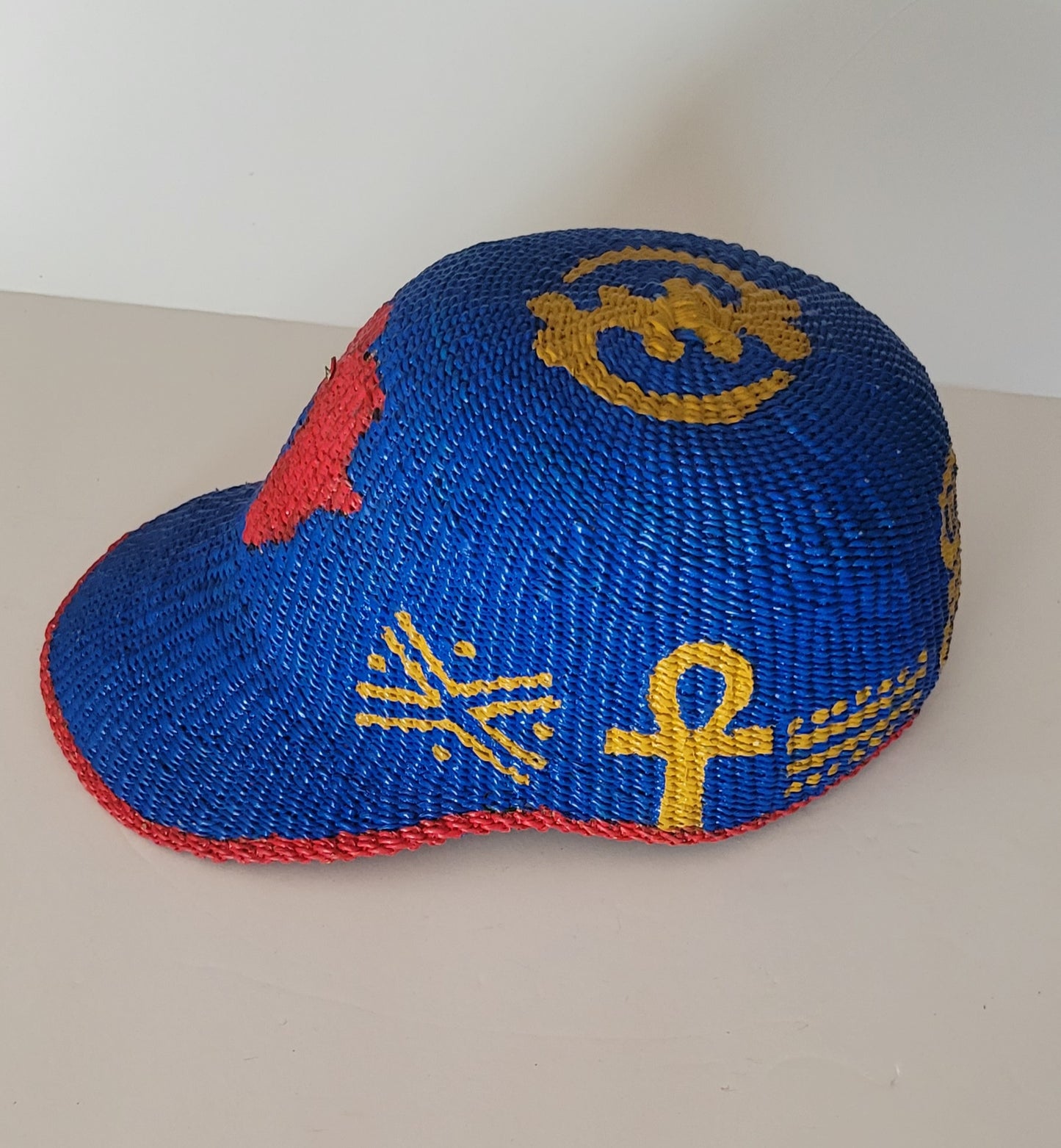 Bolga Cap with Ashanti Symbols