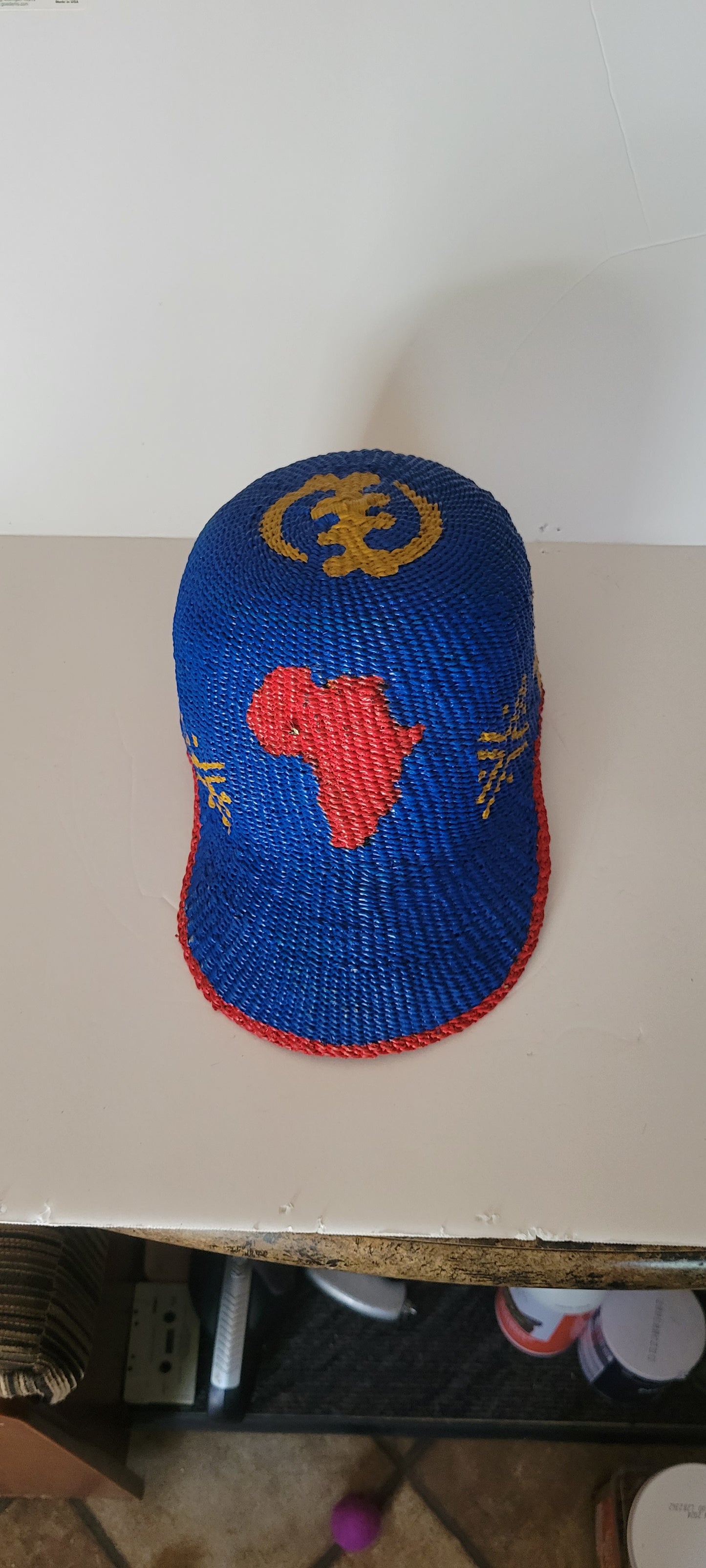 Bolga Cap with Ashanti Symbols