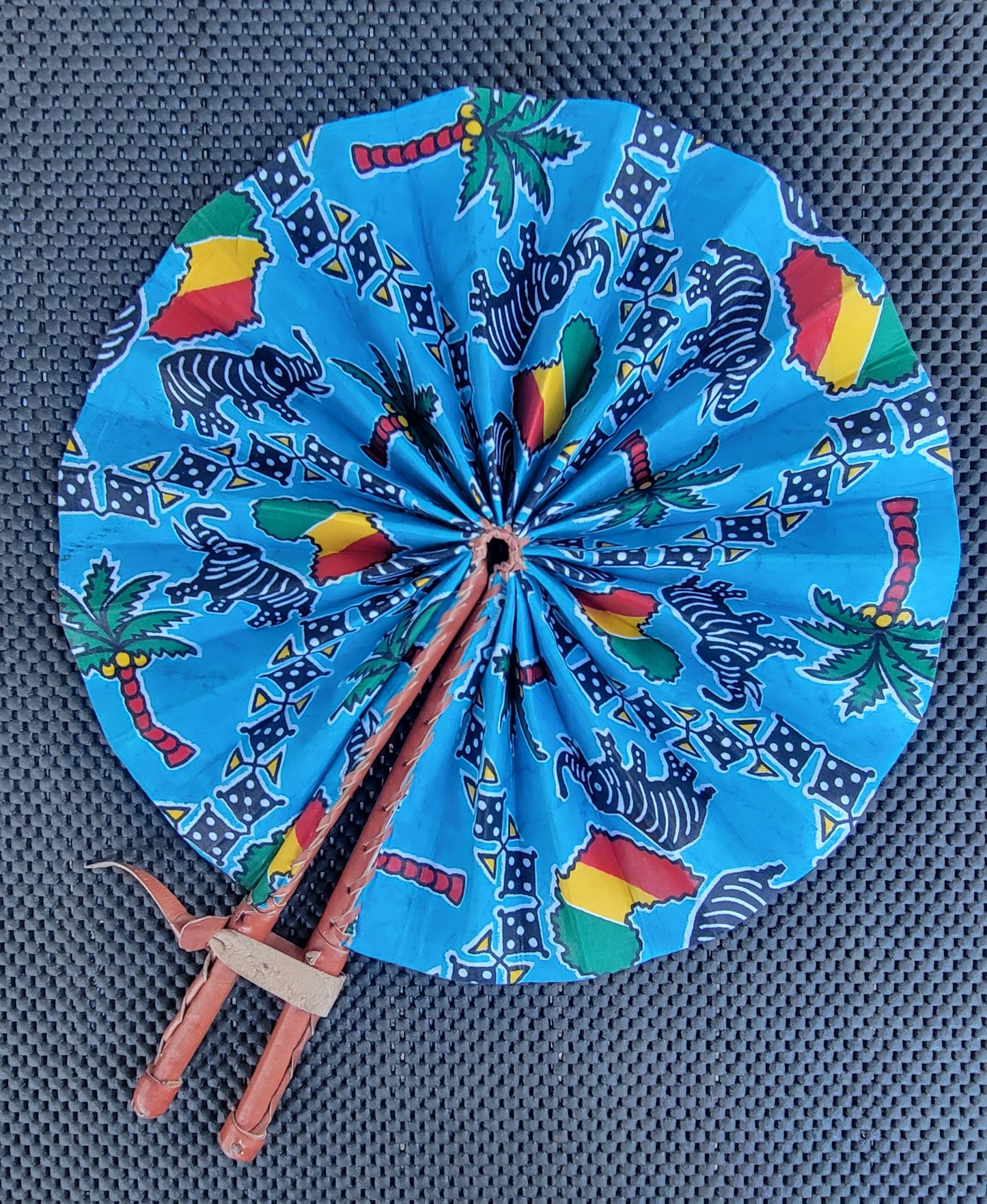 Ankara Cloth Travelers Fold Up Fan