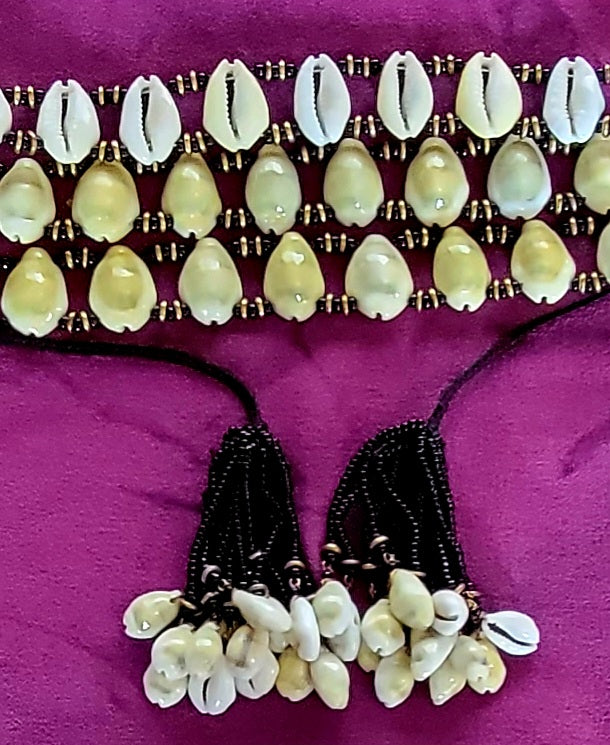 Cowrie shell belt