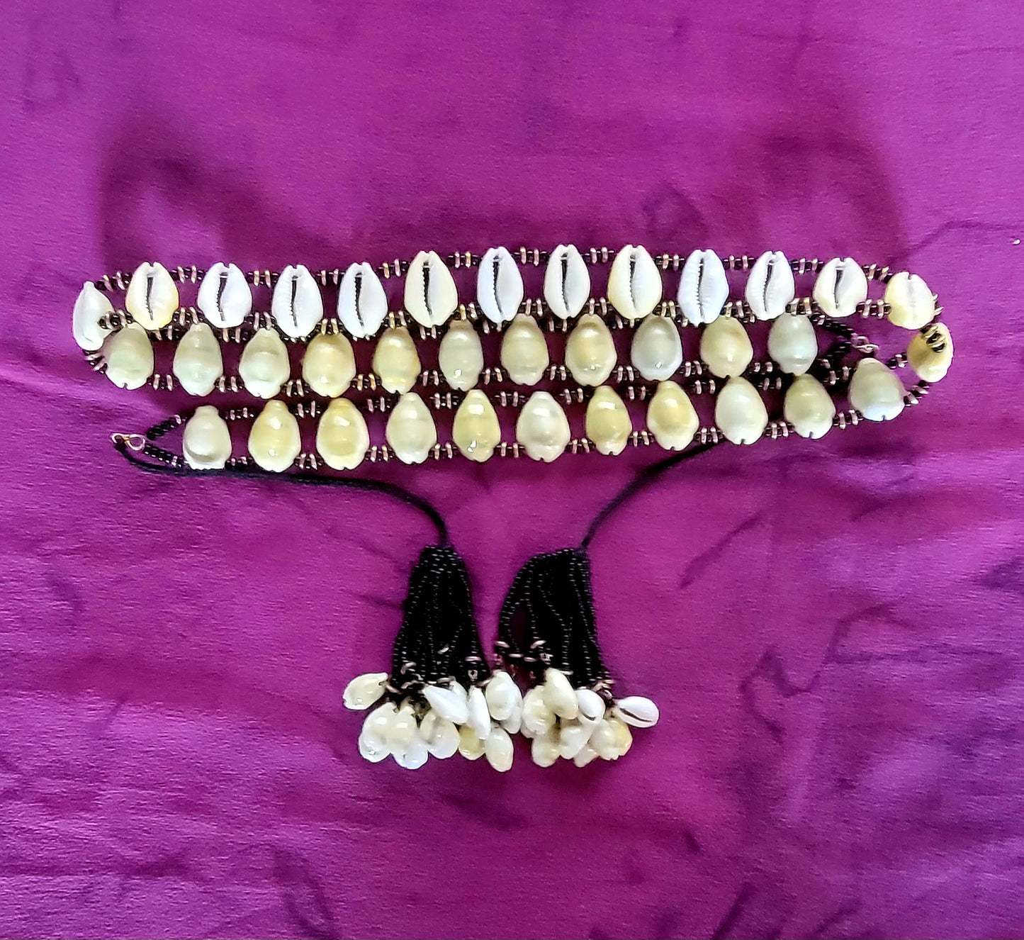 Cowrie shell belt